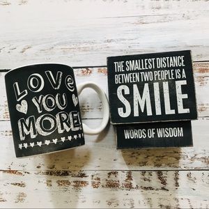 Set of 2 • Love You More Mug & Words of Wisdom Box